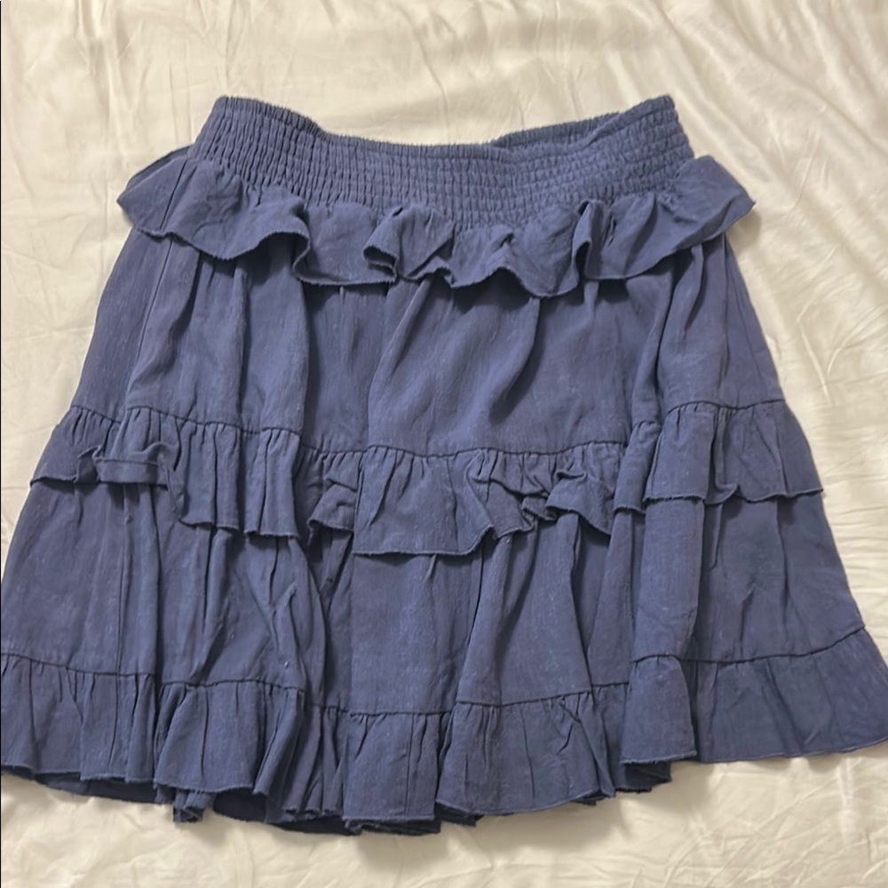 BP NWOT Blue Ruffled Skirt